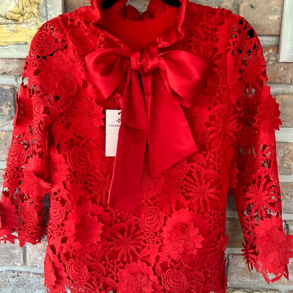 Red Guipure Lace Faye Blouse
TUCKERNUCK - Picture 14 of 15
